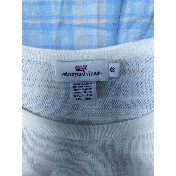 Vineyard Vines Long Sleeve Round Neck Multi Texture Pullover Top Size XS - Picture 4 of 7